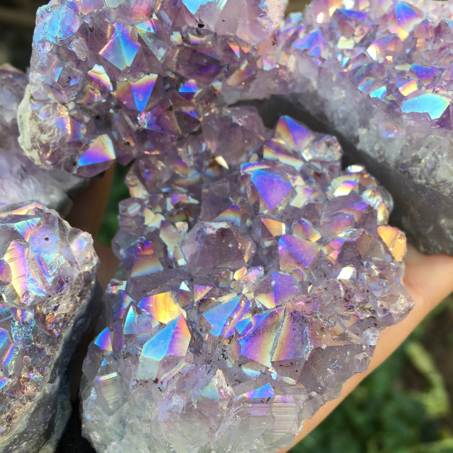 Aura Amethyst Cluster