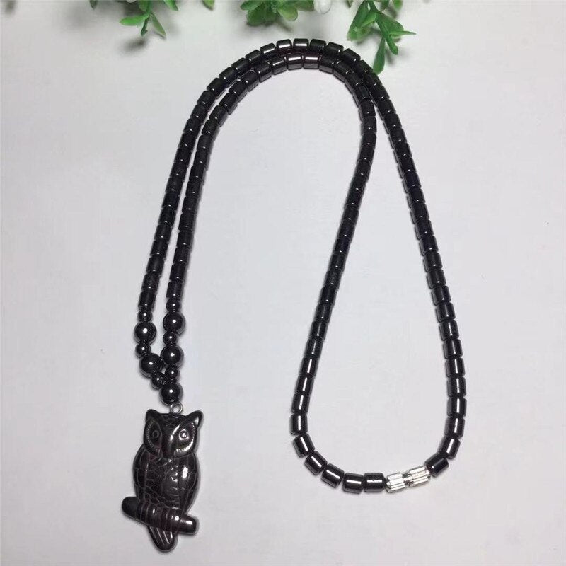 Hematite Handmade Crystal Animal Pendents