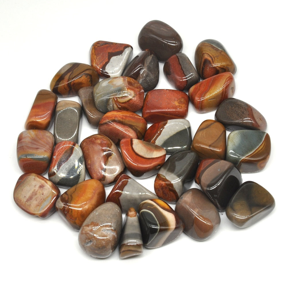 Polychrome Jasper (Desert Jasper) Tumbles