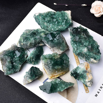 Raw Green Fluorite Specimen