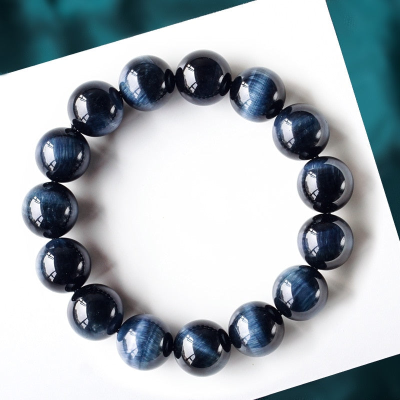 Blue Tigers Eye (Hawks Eye) Bracelet