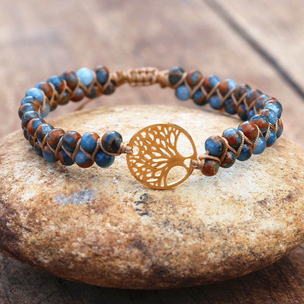 Hand Woven Tree of Life Bead Bracelet (13 styles) 4mm