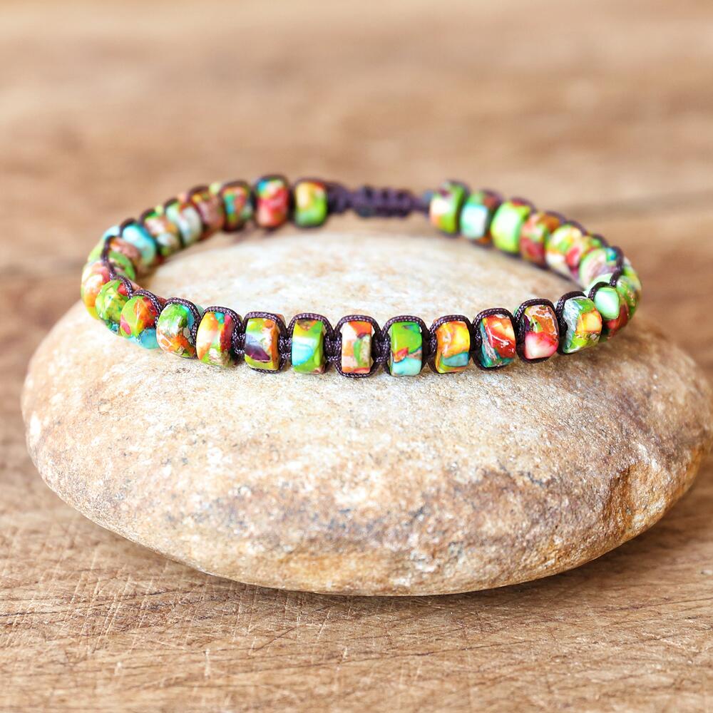 Hand Woven Candy Cut Bracelets 6mm