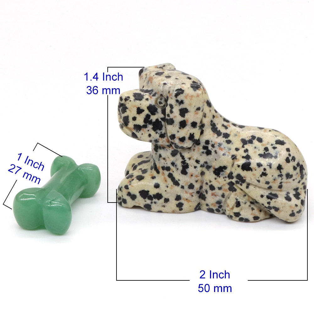 Dalmation Jasper Dog & Bone Set