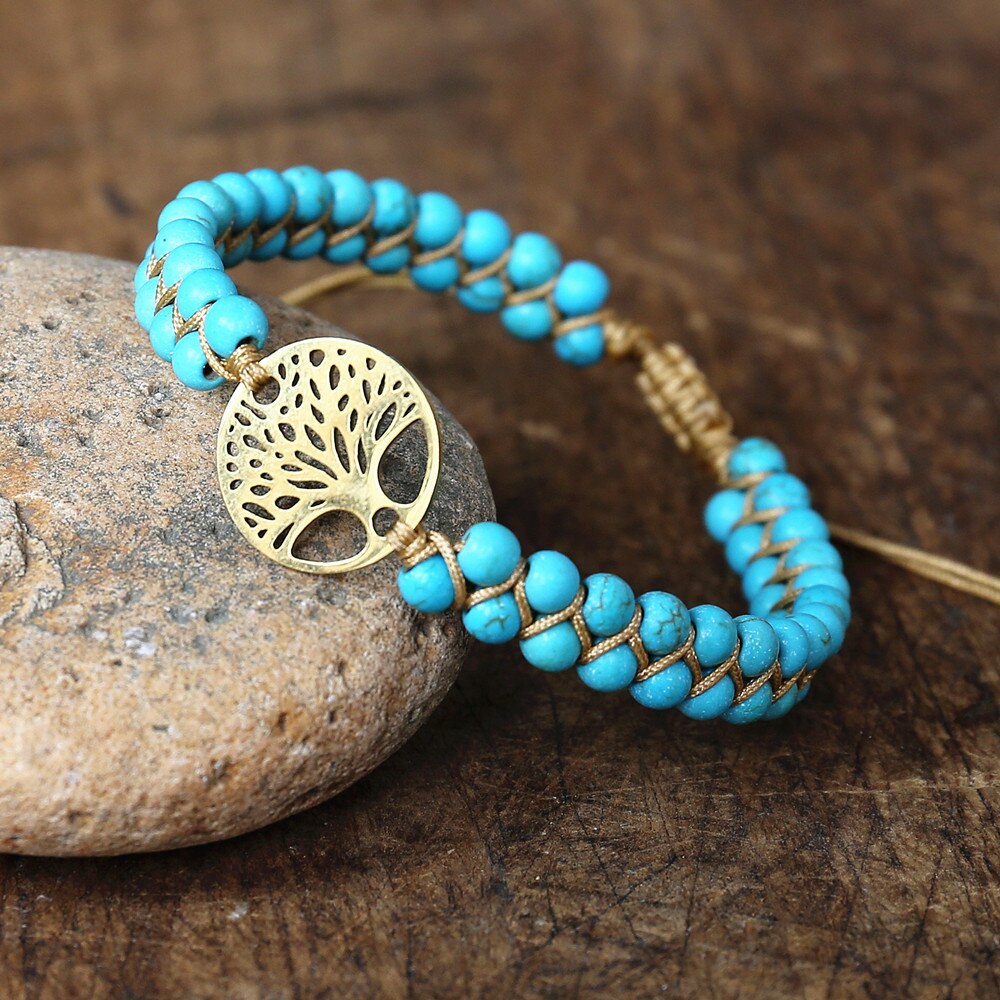 Hand Woven Tree of Life Bead Bracelet (13 styles) 4mm