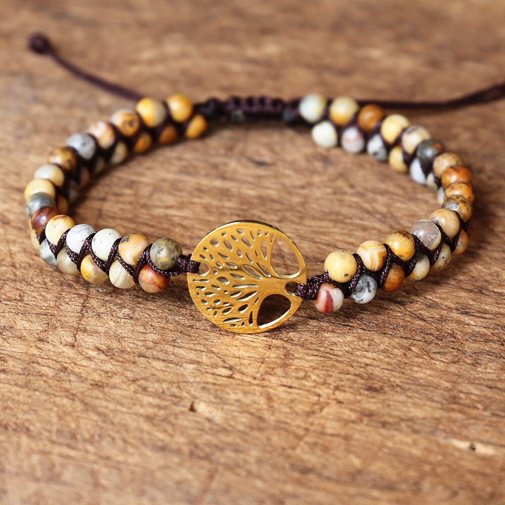 Hand Woven Tree of Life Bead Bracelet (13 styles) 4mm