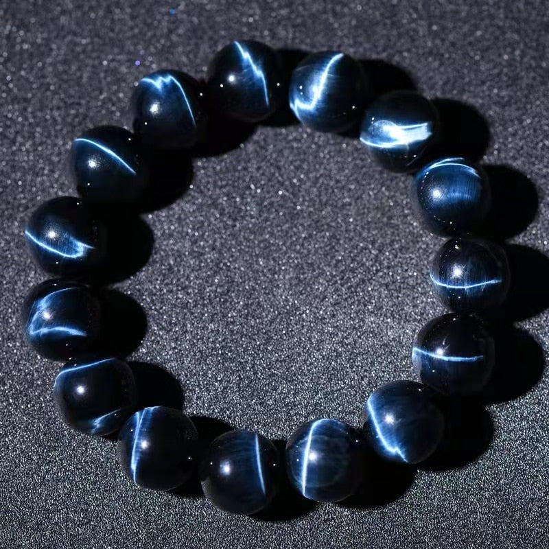 Blue Tigers Eye (Hawks Eye) Bracelet