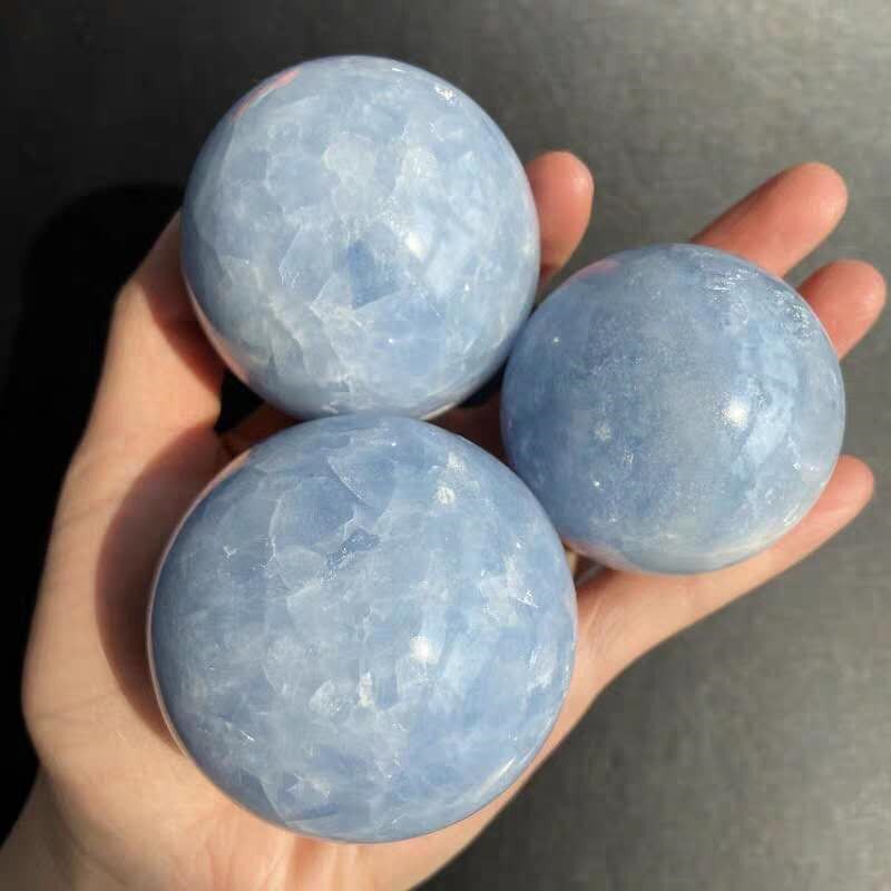 Blue Calcite Spheres