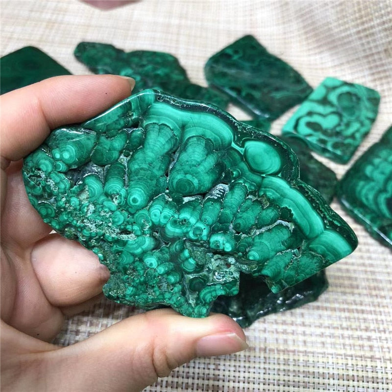 Raw Malachite Slabs