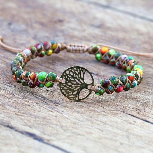 Hand Woven Tree of Life Bead Bracelet (13 styles) 4mm