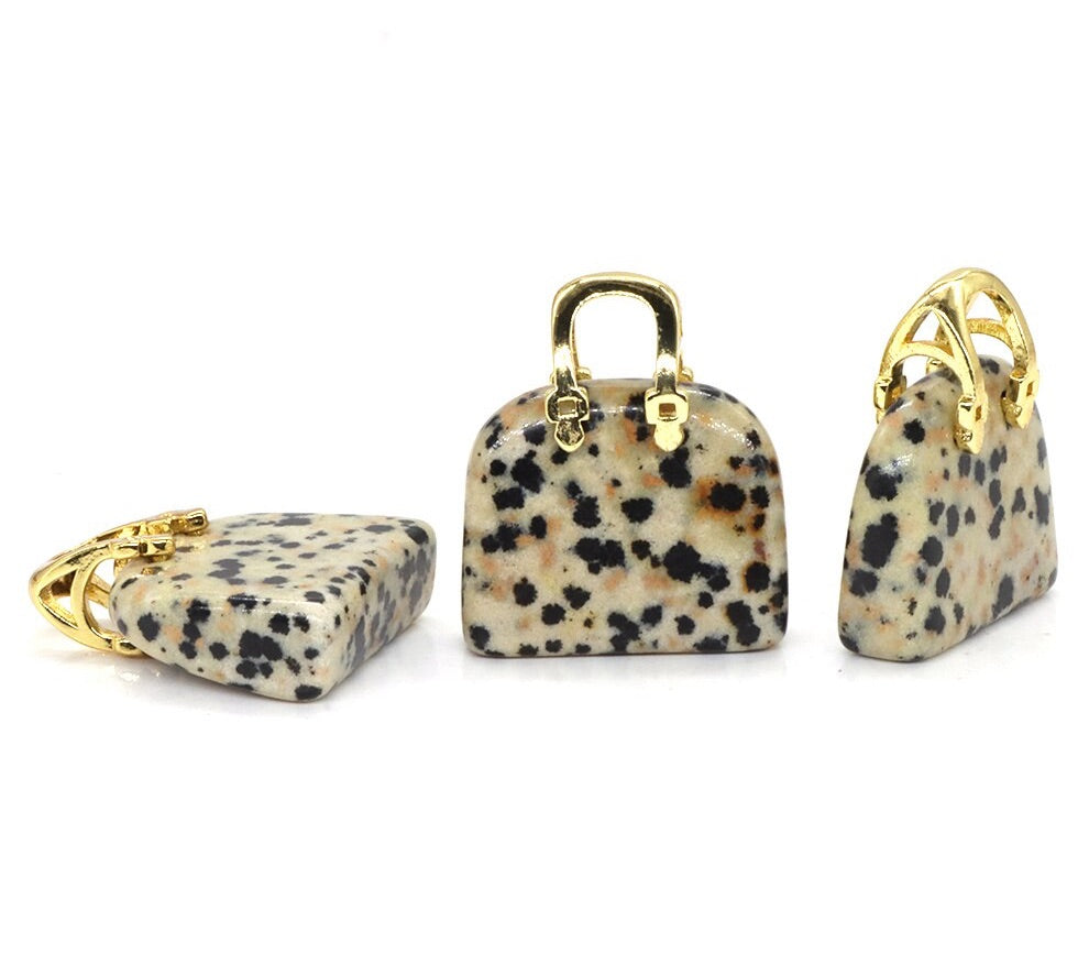 Hand Carved Crystal Purses (3 piece set)