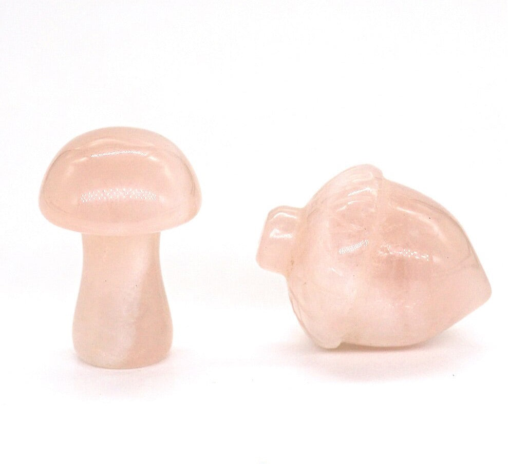 Hand Carved Mushroom & Acorn 2 Piece Pairing