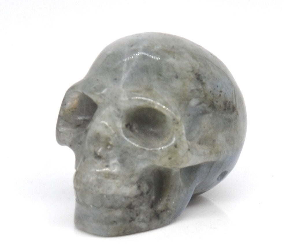 Hand Carved Skull Carvings 2"