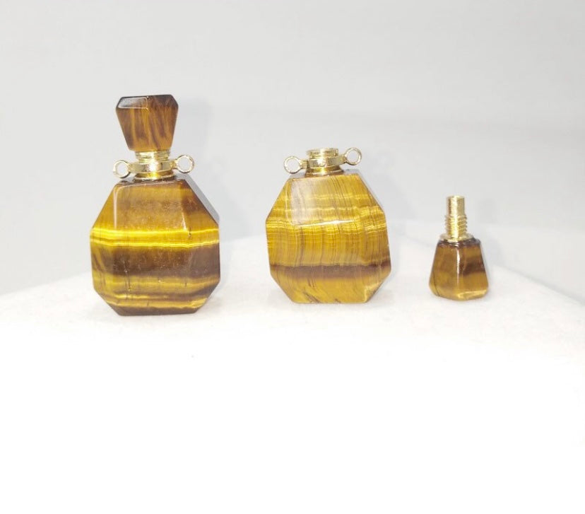 Hand Carved Crystal Fragrance/Essential Oil Bottle