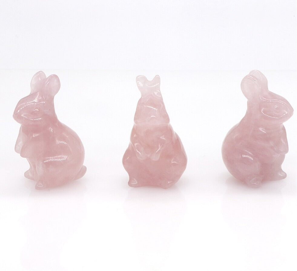 Hand Carved Bunnies