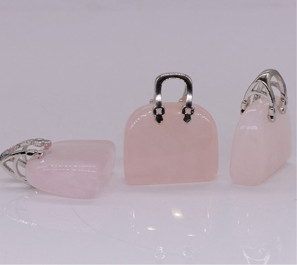 Hand Carved Crystal Purses (3 piece set)