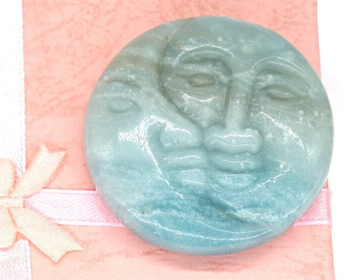 Hand Carved Smiling Sun & Moon