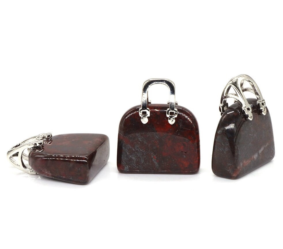 Hand Carved Crystal Purses (3 piece set)