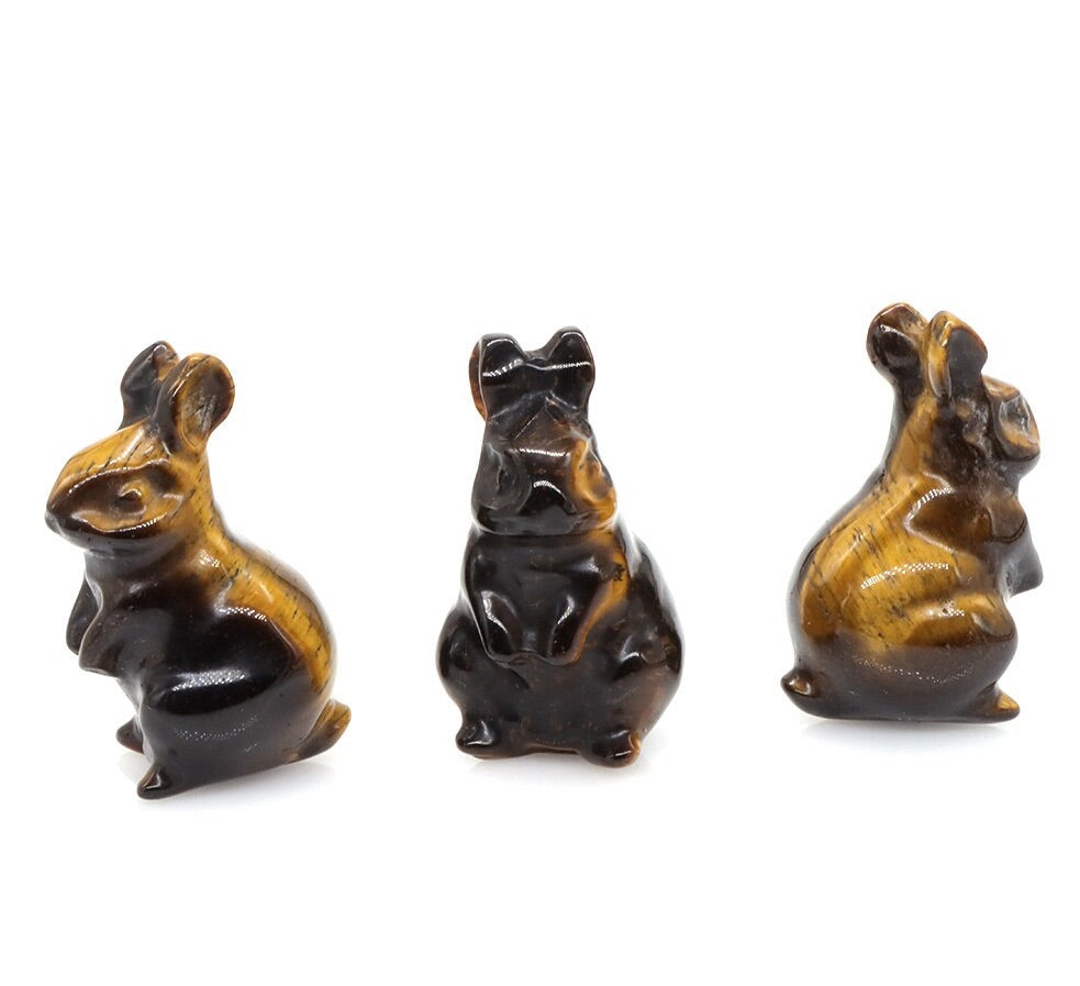 Hand Carved Bunnies