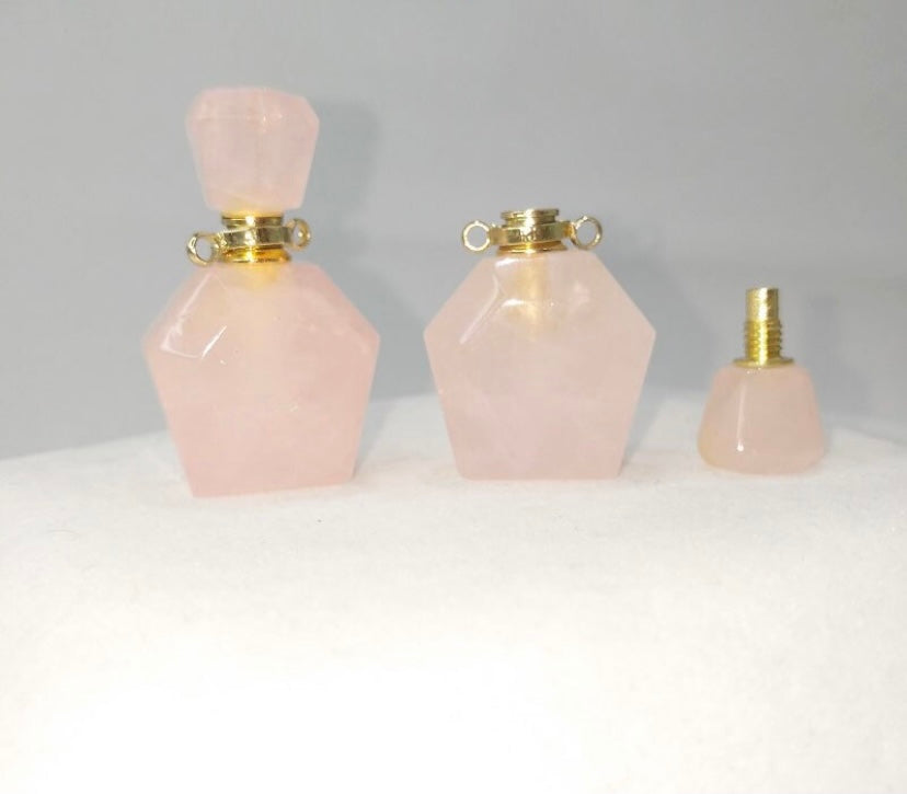 Hand Carved Crystal Fragrance/Essential Oil Bottle