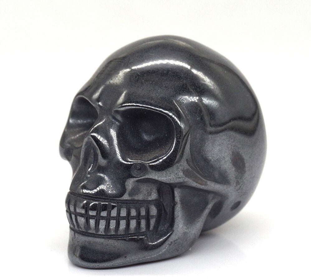 Hand Carved Skull Carvings 2"