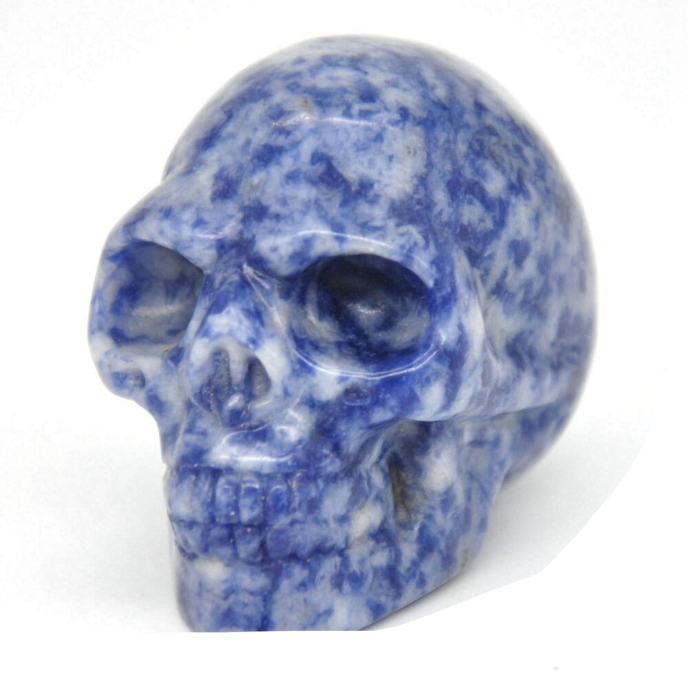 Hand Carved Skull Carvings 2"