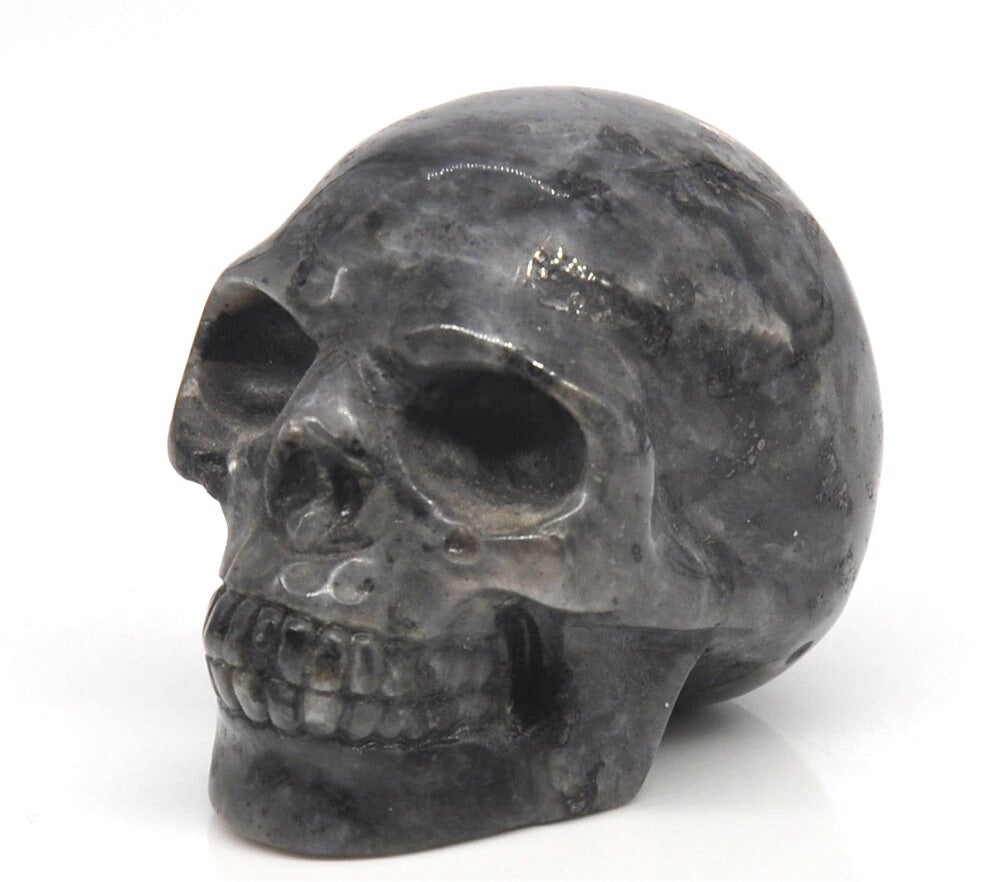 Hand Carved Skull Carvings 2"